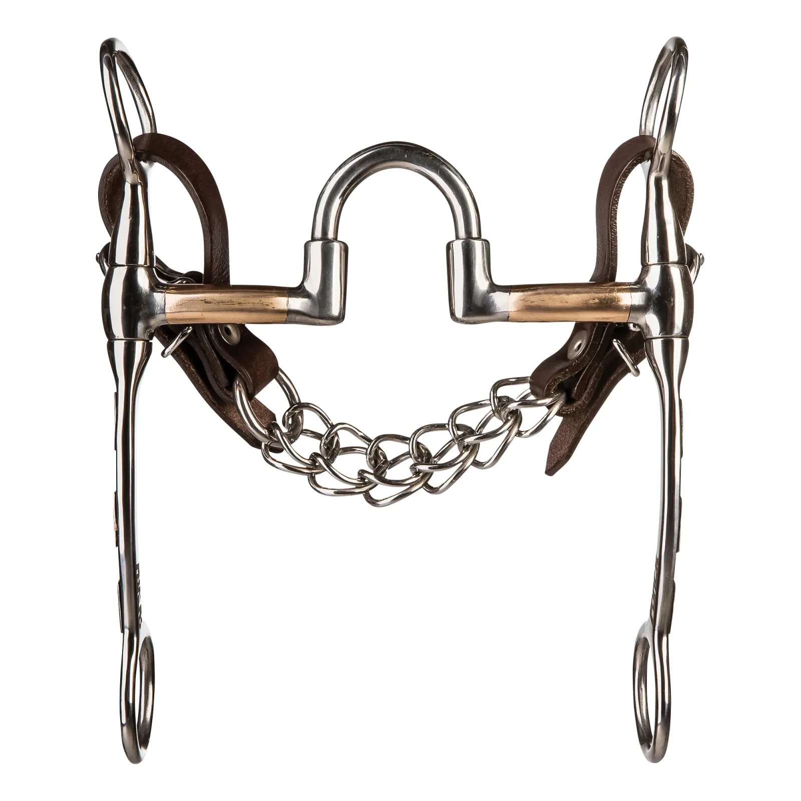 Cowboy Tack Bernard Fonck Smooth Copper Correction Port 7 1/2in Shank Bit - Image 2