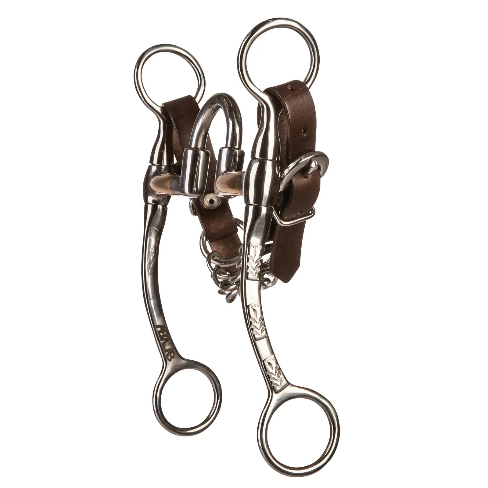 Cowboy Tack Bernard Fonck Smooth Copper Correction Port 7 1/2in Shank Bit