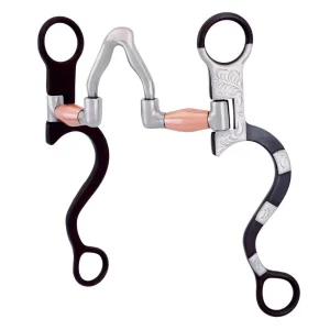 Cowboy Tack Broken Heart Cathedral Port Bit w/Copper Barrels
