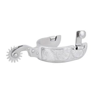 Cowboy Tack Medium Stainless Steel Rock Grinder Spurs