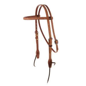 Cowperson Tack Roughout Double Buckle Browband Headstall