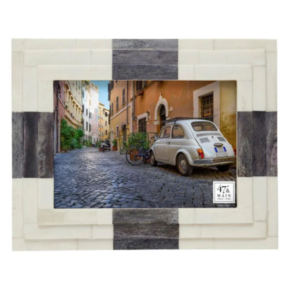 Creative Brands Cream And Blue Bone Frame