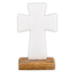 Creative Brands Enamel Standing Cross