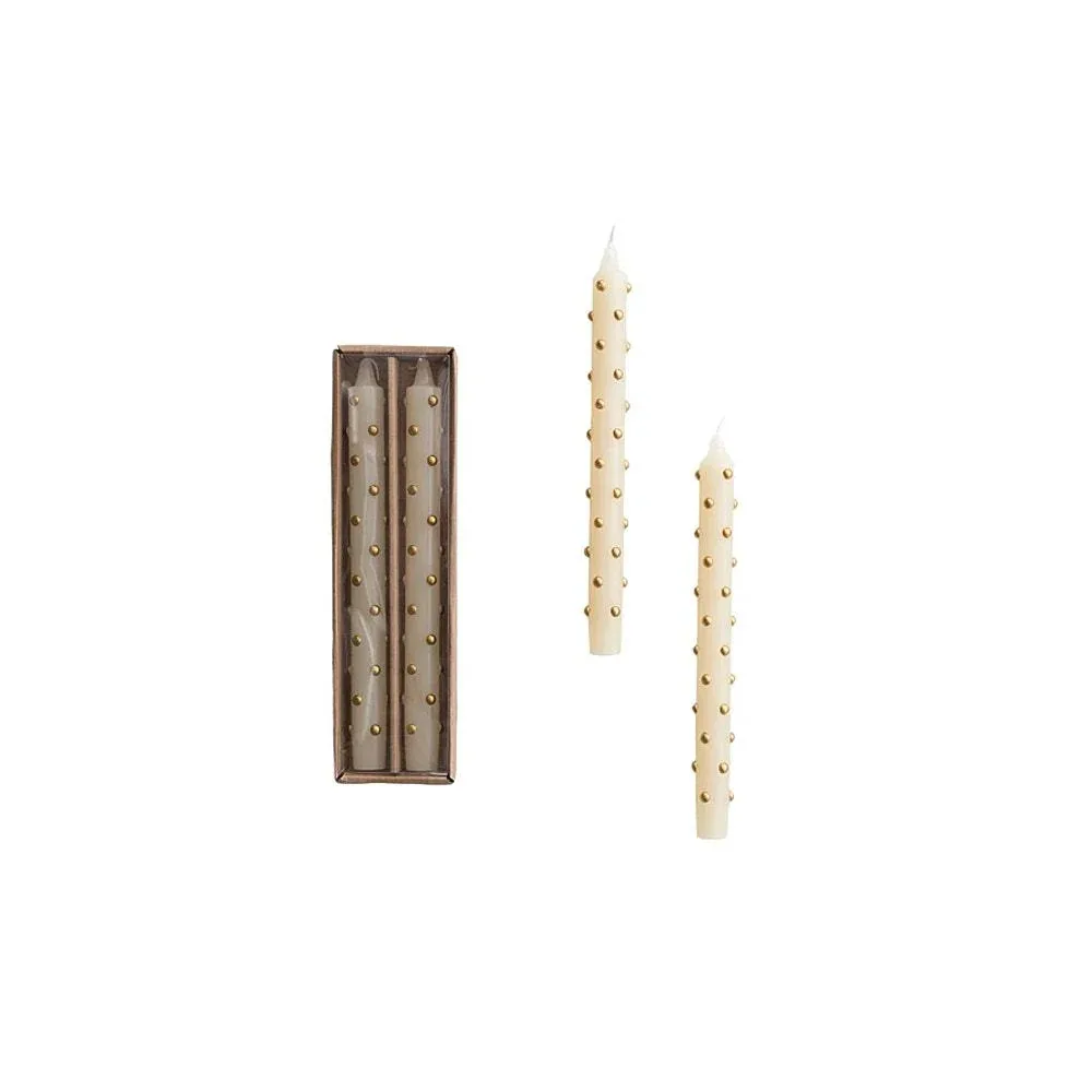 Creative Co-Op 3D Dot Unscented Taper Candles