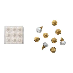 Creative Co-Op Gold Unscented Tree Tealight Candles