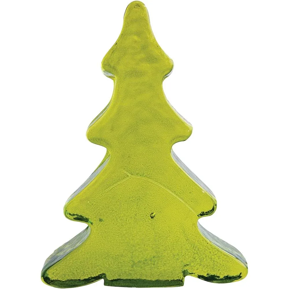 Creative Co-Op Green Recycled Glass Flat Tree
