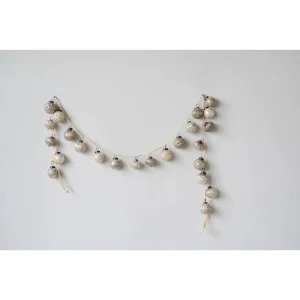 Creative Co-Op Mercury Glass Ornament Garland