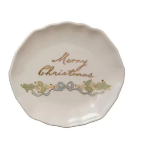 Creative Co-Op Merry Christmas Dish
