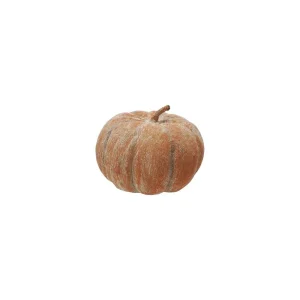 Creative Co-Op Metal & Paper Mache Orange Pumpkin