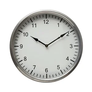 Creative Co-Op Metal Wall Clock Antique Finish