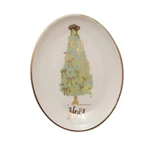 Creative Co-Op Noel Christmas Tee Dish