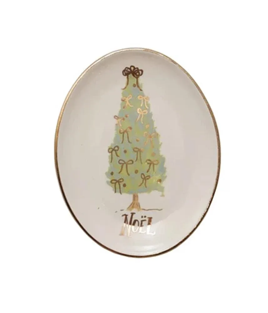 Creative Co-Op Noel Christmas Tee Dish