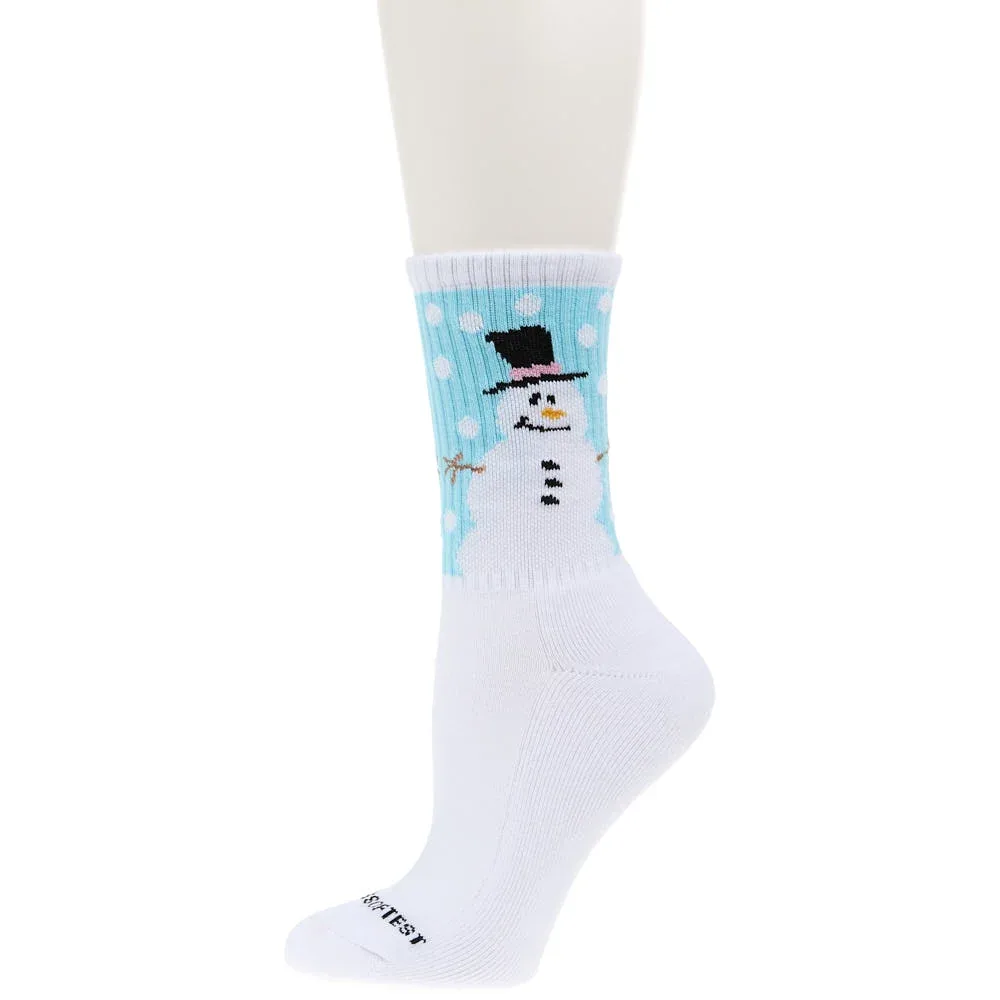 Crescent Sock Comapny Women's World`s Softest Snowman Sport Mini Crew Socks - Image 2