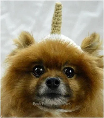 Crochet Unicorn Beanie Hat - Image 2
