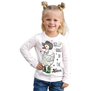 Cruel Denim Toddler Girl's Silly Goose Tee Shirt