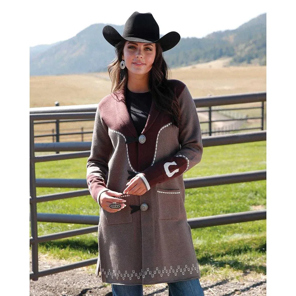 Cruel Denim Women's Grey Bucking Horse Duster