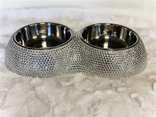 Crystal Dining Bowls in Silver - Image 2
