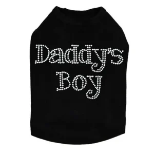 Daddy's Boy Rhinestone Dog Tank- Many Colors