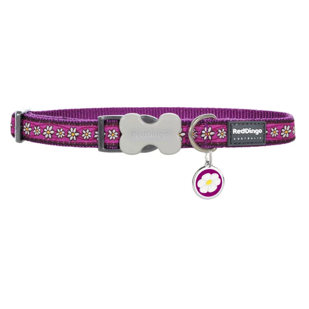 Daisy Chain Purple Dog Collar - Image 2