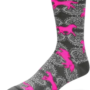 Damask Horse Ladies Socks