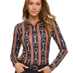 Dancing Equestrian Ladies’ Bits and Braids Base Layer Shirt