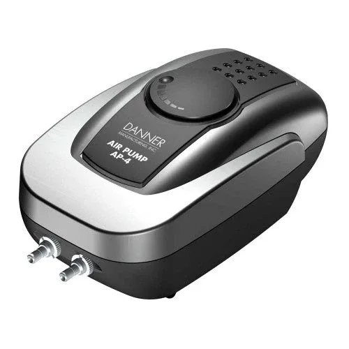 Danner Oxy-Flow AP-4 Low Volume Aquarium Air Pump Grey - Image 2