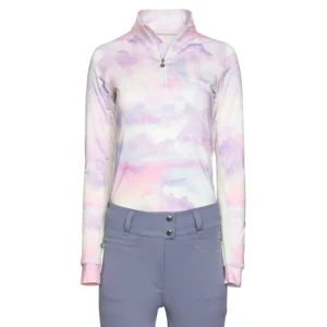 Dapplebay Ladies 1/4 Zip Top LS