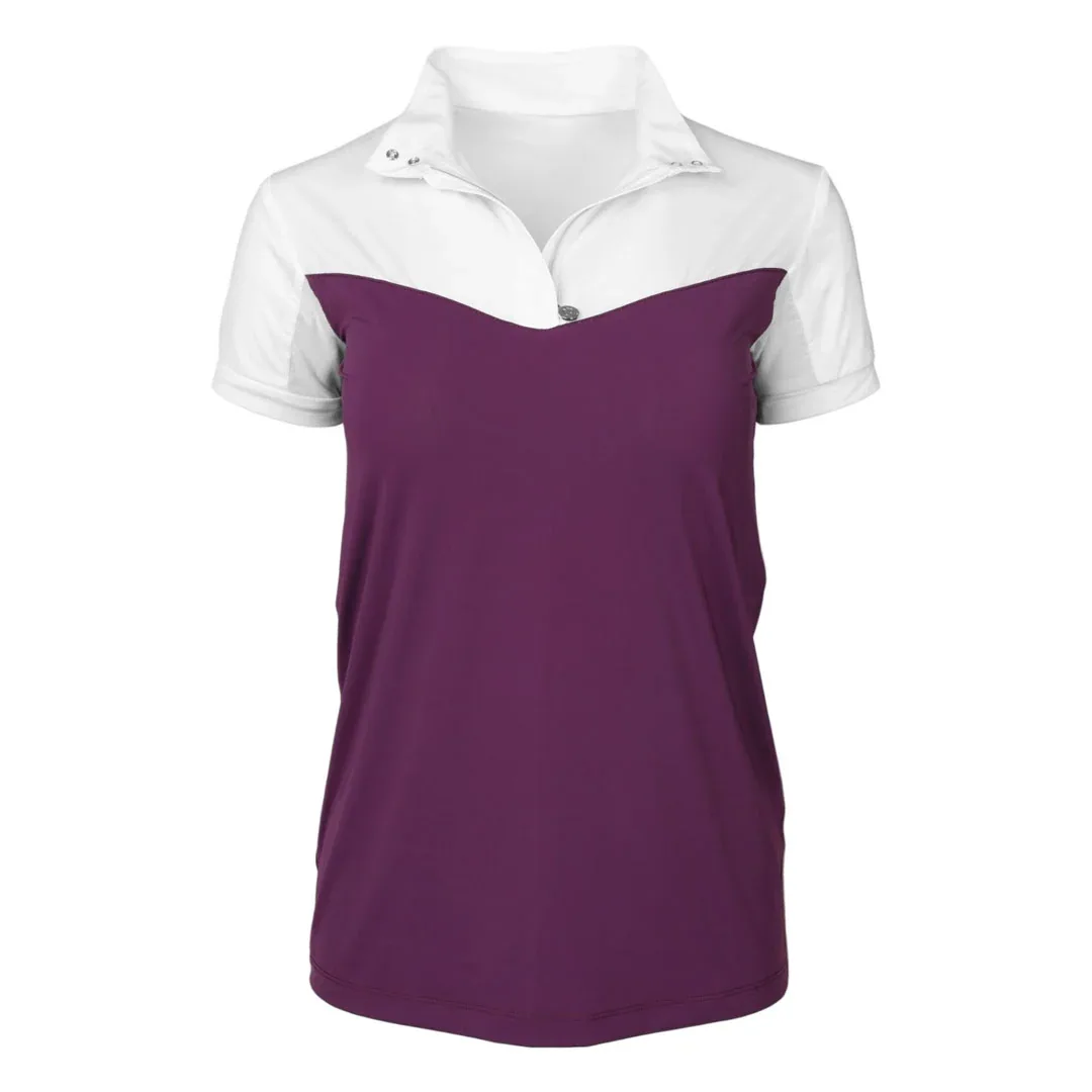 Dapplebay Lady 1/4 Zip Short Sleeve Show Top - Image 2