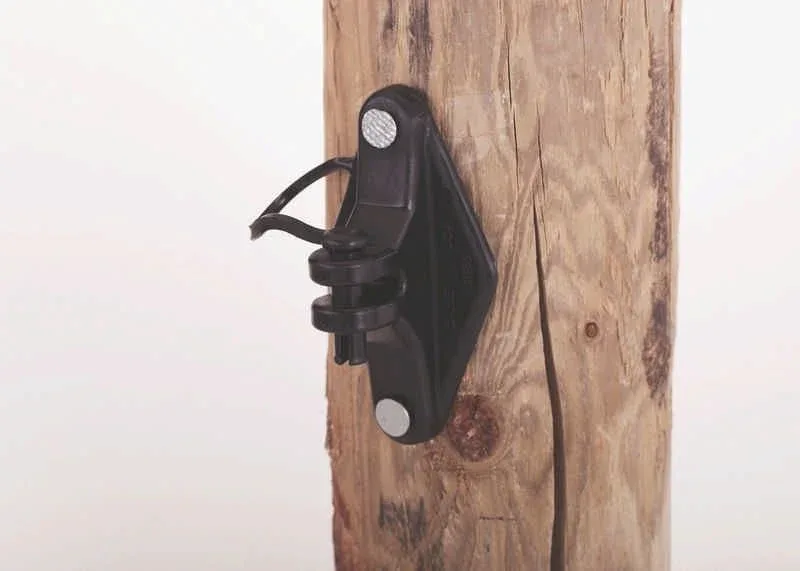Dare Product Wood Post Pinlock Insulators 25Pk Blk