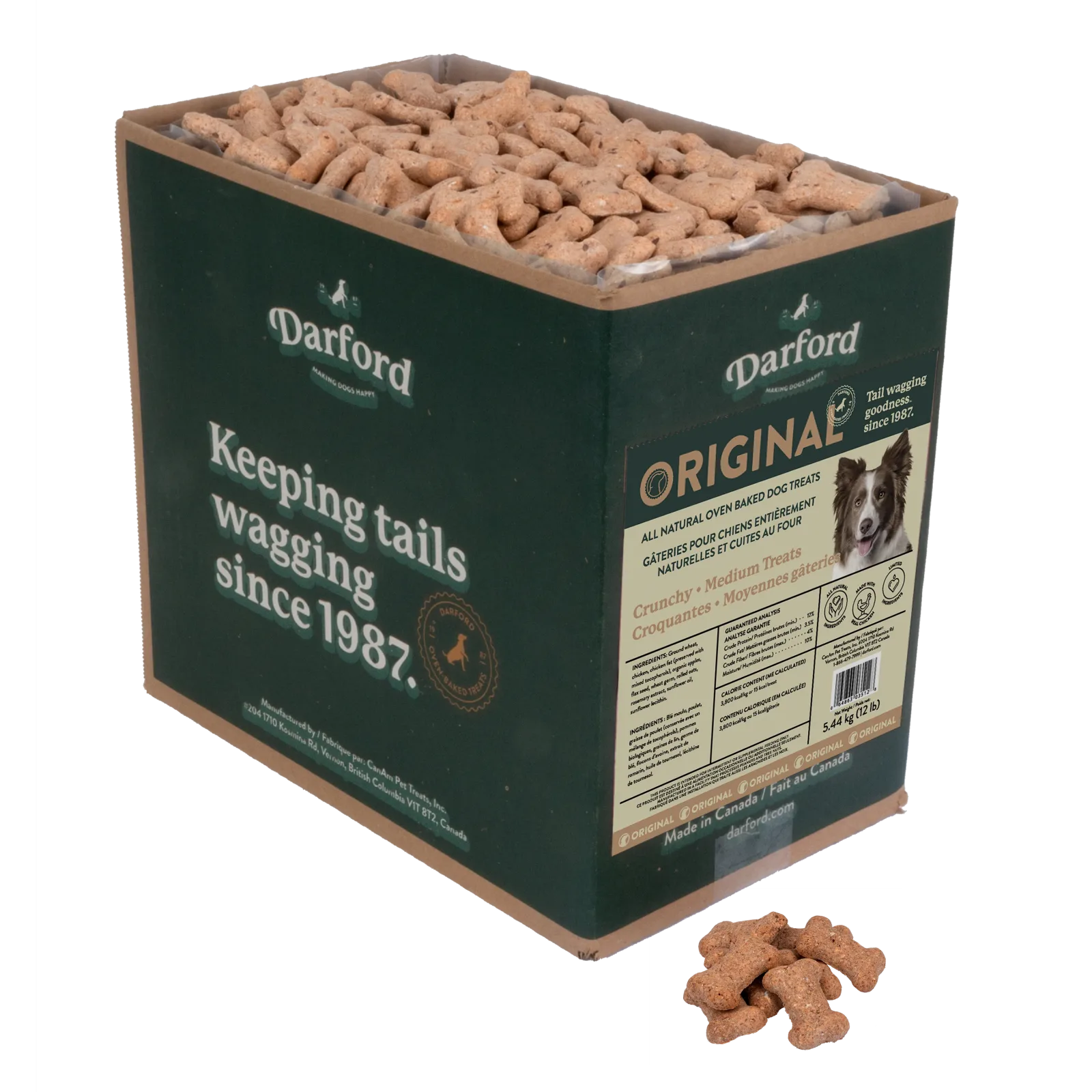 Darford Originals Crunchy Dog Treats Bulk Medium, 12 lb
