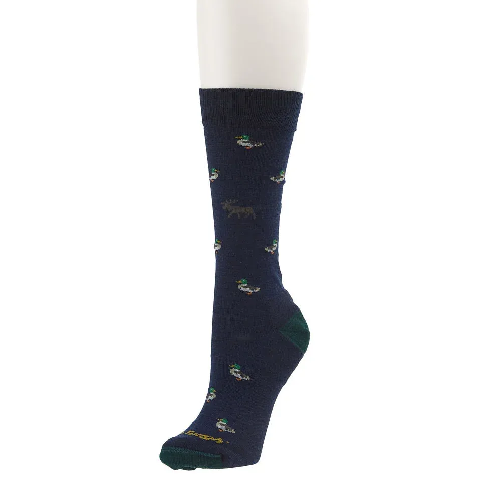 Darn Tough Men's Eclipse Duck Duck Moose Lifestyle Crew Sock