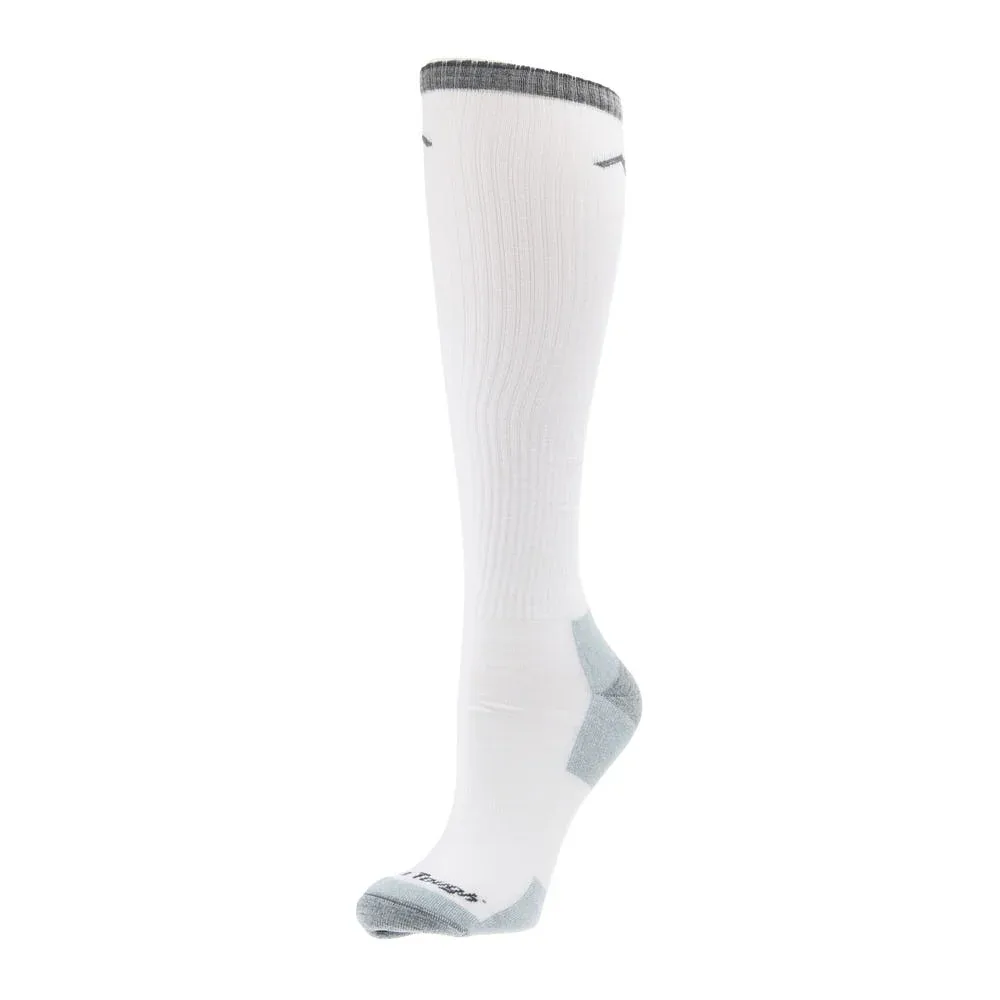 Darn Tough Men's Westerner Over The Calf Lightweight Work White Sock