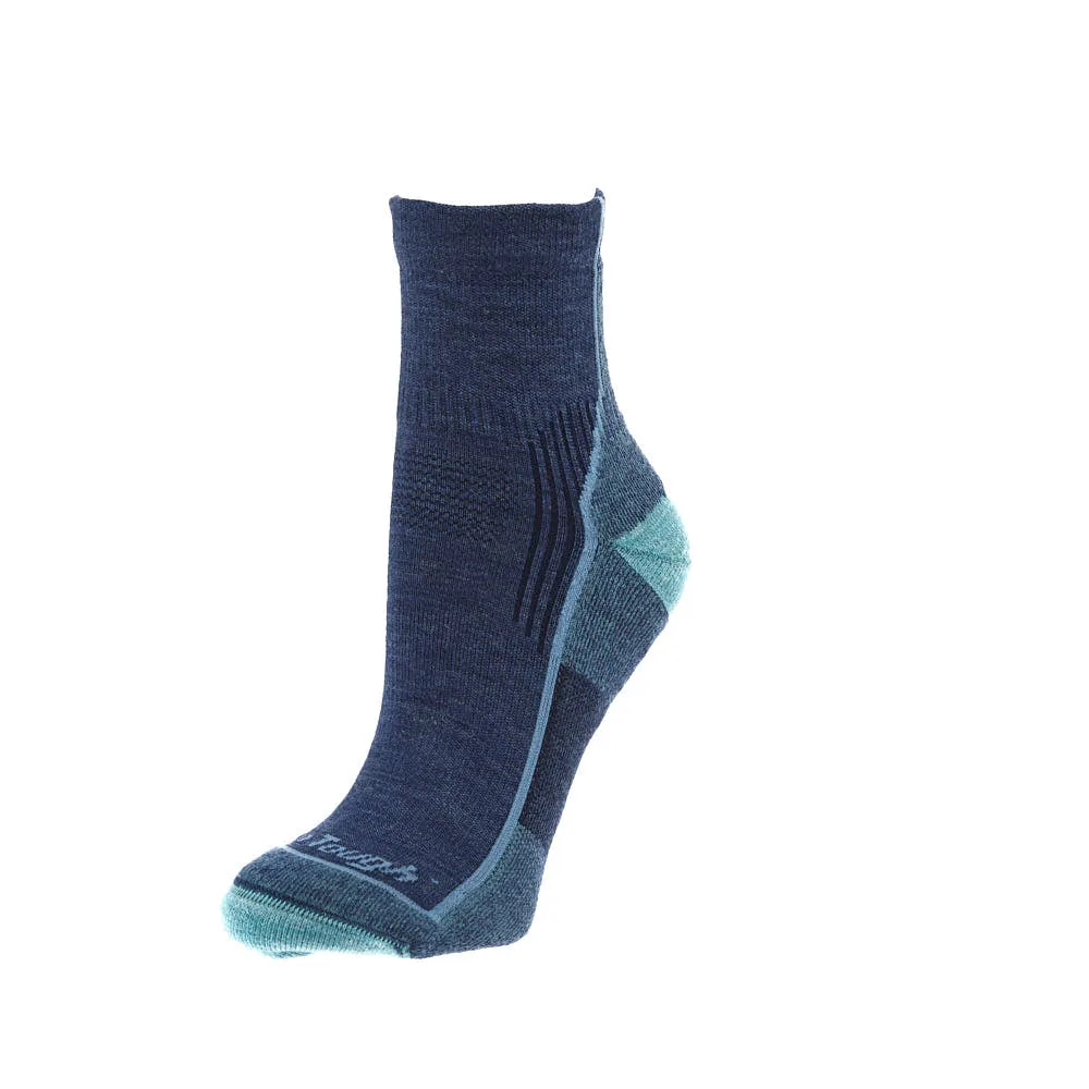 Darn Tough Women's Hiker Quarter Blue Jay Sock