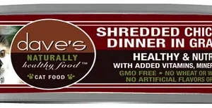 Daves Naturally Healthy Shredded Chicken In Gravy 5.5Oz (Case Of 24))