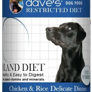 Daves Pet Dog Restricted Diet Bland ? Chicken and Rice 13.2 oz. (Case of 12)