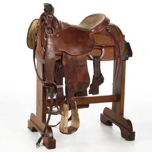 David's Pro Series Used 15in Half Breed Waffle Stamp Team Roper