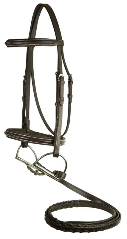 DaVinci Fancy Raised Pad Bridle/Rein