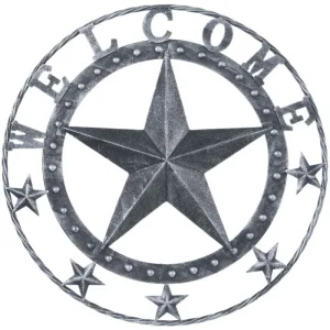 Decorative Metal Welcome Star