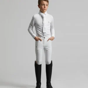 Derby Boys Competition Riding Breeches White