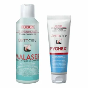 Dermcare Malaseb & Pyohex Combo 250ml Shampoo + 100ml Conditioner