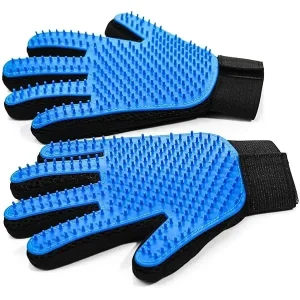 Deshedding Grooming Gloves for Dogs Cats - 2-Pack Mitt