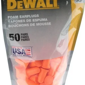 Dewalt Disposable Foam Uncorded Earplugs