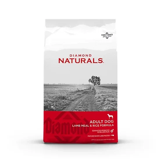 Diamond Naturals Adult Lamb Meal and Rice Formula Dry Dog Food, 40lbs