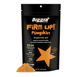 Diggin Your Dog Dog & Cat Firm Up! Pumpkin Digestive Aid, 16 oz Bulk