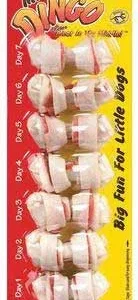 Dingo Knotted Mini 7 Pack White 2.5" {L+b}156030