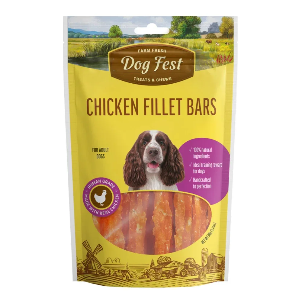 Dogfest Chicken Fillet Bar Dog Treats