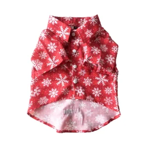Dogobow Aztec Printed Shirt for Dogs (Red)