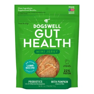 Dogswell Dog Gut Health Mini Jerky Grain-Free Lamb 4 oz