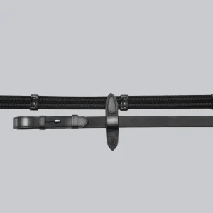Domenico Web & Rubber Grip Reins Black