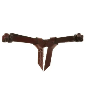 Double Diamond Halters Leather Crossover Tie Curb Strap